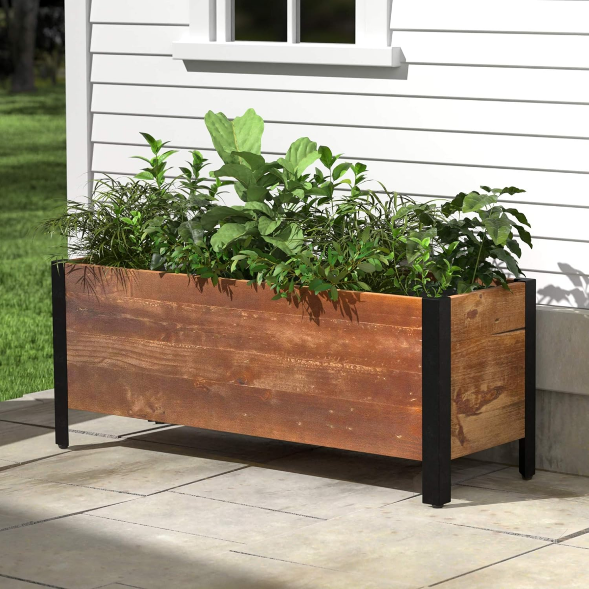 Wood Plant Containers